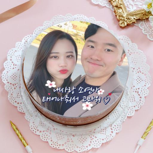 ✨무료배송✨ 주문제작 포토케이크 생일 결혼기념일