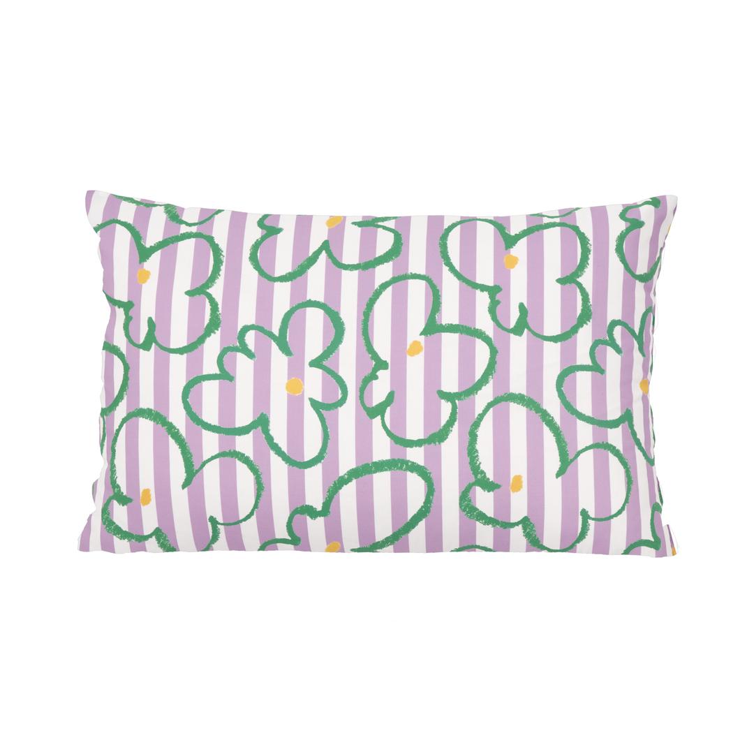 popcorn flower pillow cover