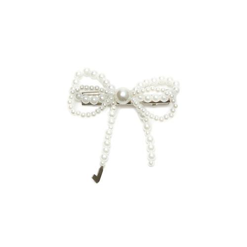 HANDICRAFT HAIR PIN_RIBBON_CREAM (Set of 2)(3차리오더)
