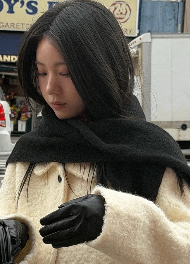 Yeti knit scarf (3color)