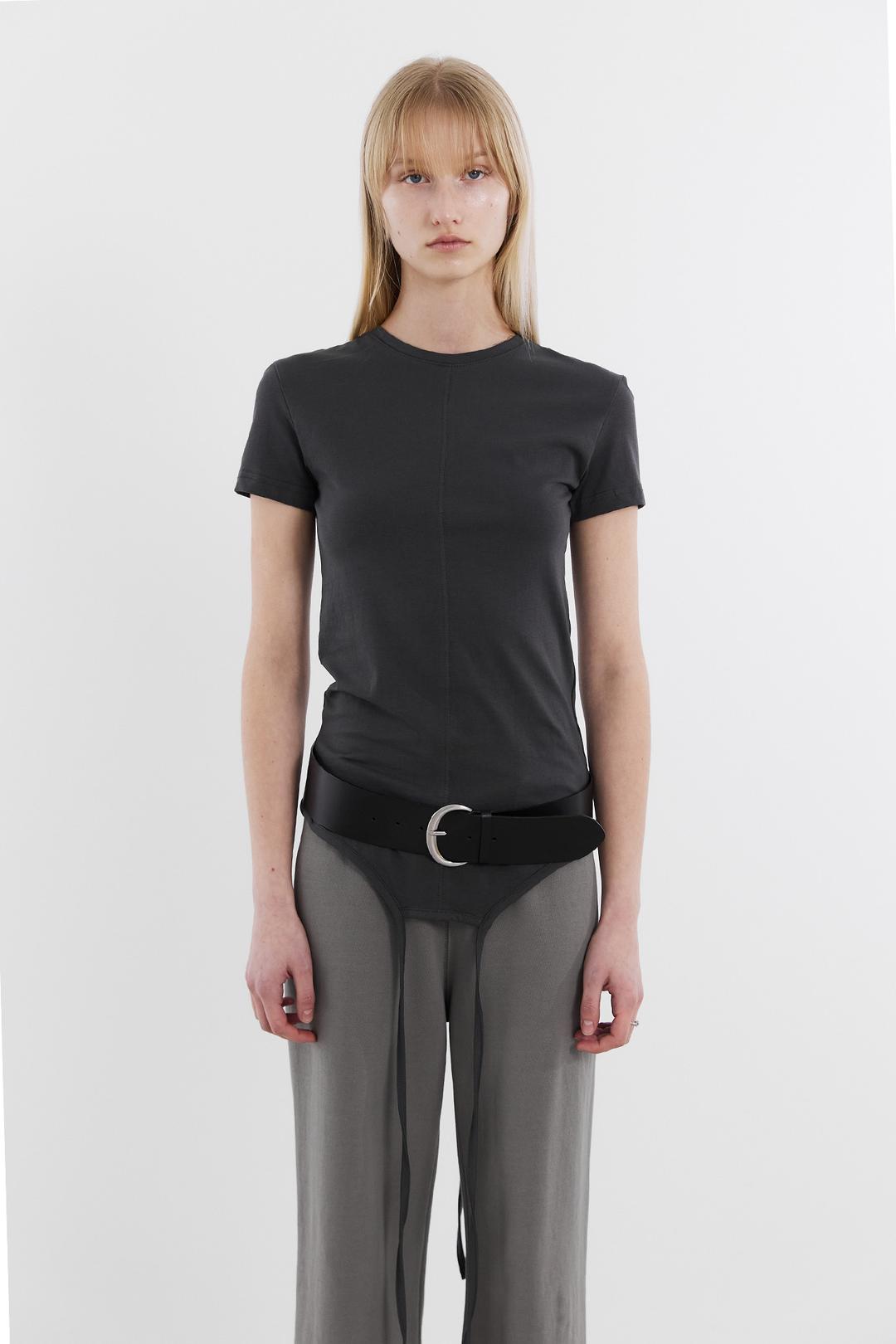 BOTH SIDE STRING TOP / CHARCOAL