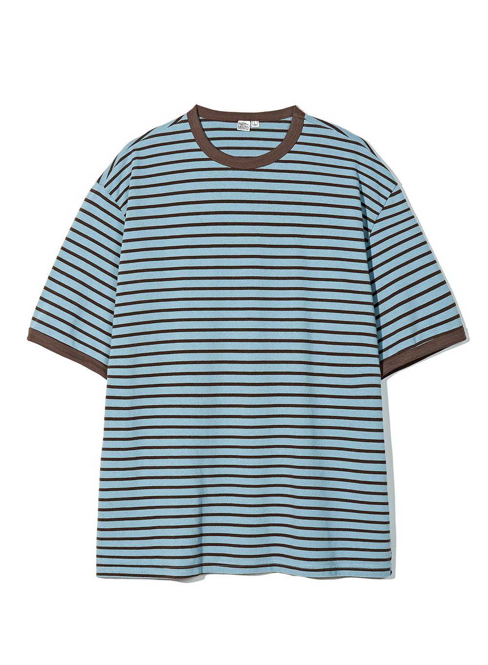 Breton Stripe Ringer Tee_Blue