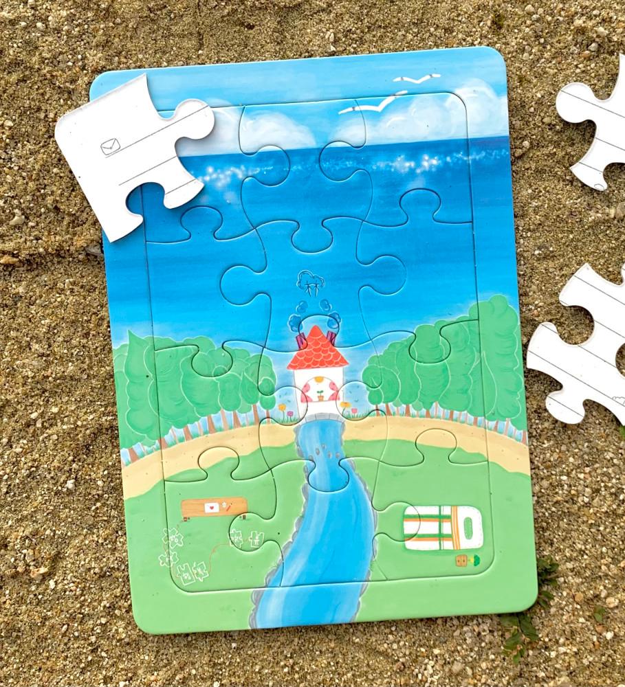 숲과 바다 그리고 자유 양면퍼즐편지지