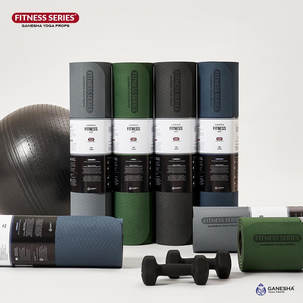 [가네샤요가프랍스] 가네샤 피트니스 매트 TPE 10MM 요가 필라테스 홈트 운동 매트