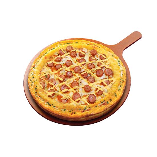 골드 체다 소세지 피자