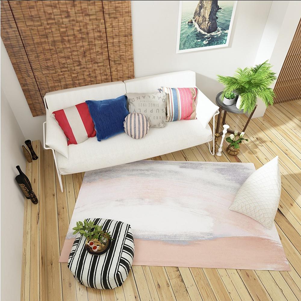 북유럽 워셔블 먼지없는 예쁜 러그 물세탁 매트 멍석 모던 거실 식탁 빈티지 단모 카페트