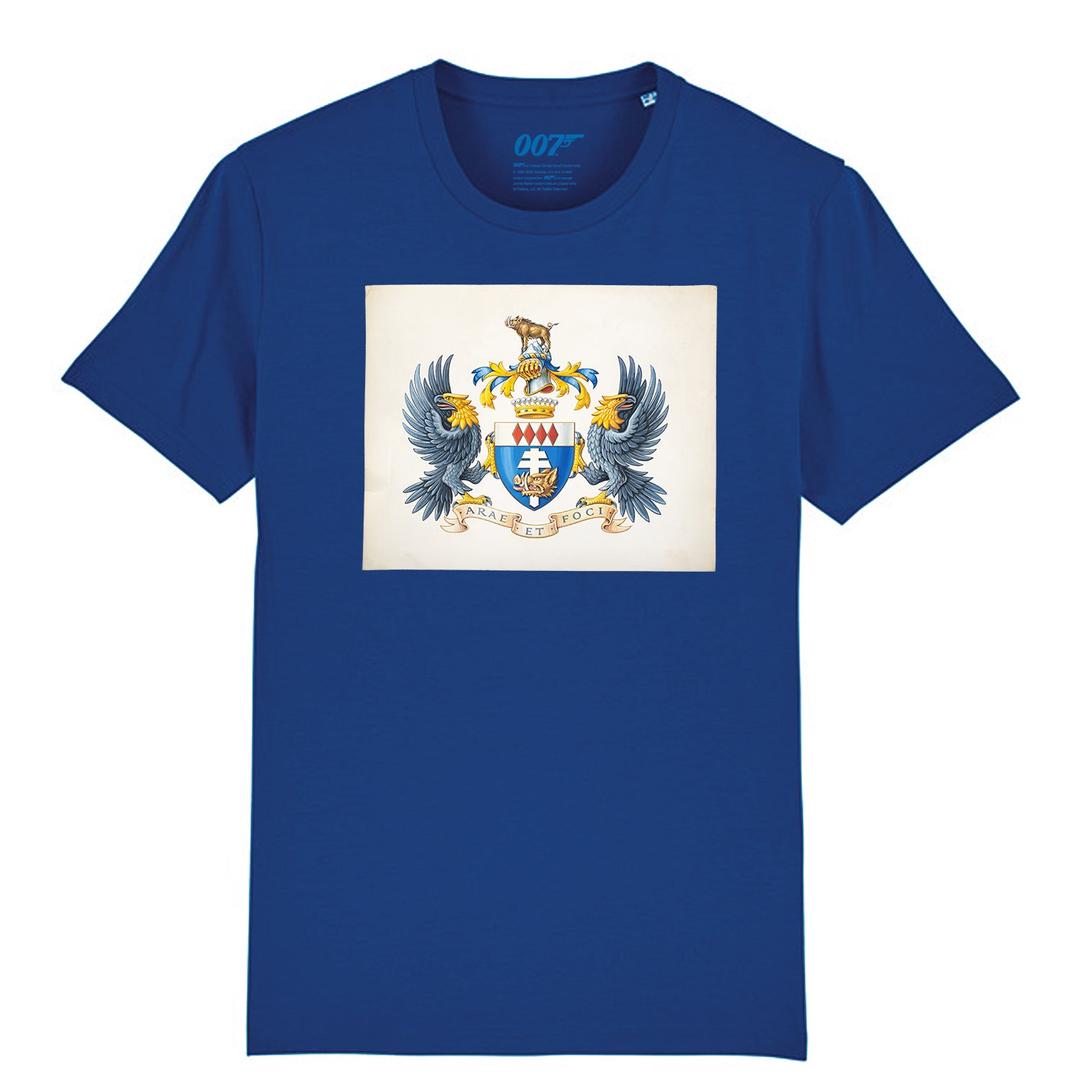 James Bond Blofeld Family Coat Of Arms T-Shirt (3 colours) - Asphalt / S