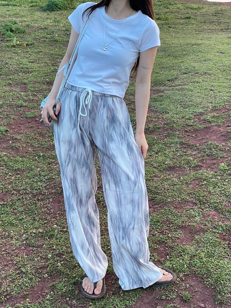 Tie-dye summer wide pants 타이다이 여름 팬츠