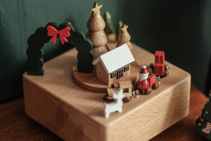 크리스마스 캐롤 원목 오르골