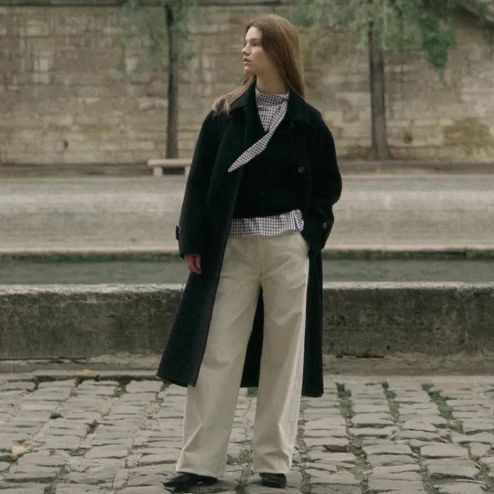 French Corduroy Pants Cream