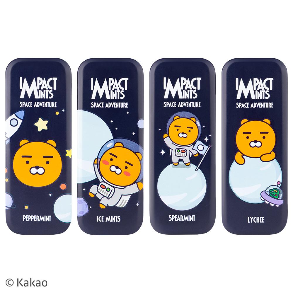 임팩트 카카오프렌즈 민트 무설탕 캔디 스페이스어드벤처 1개 독일산 직수입