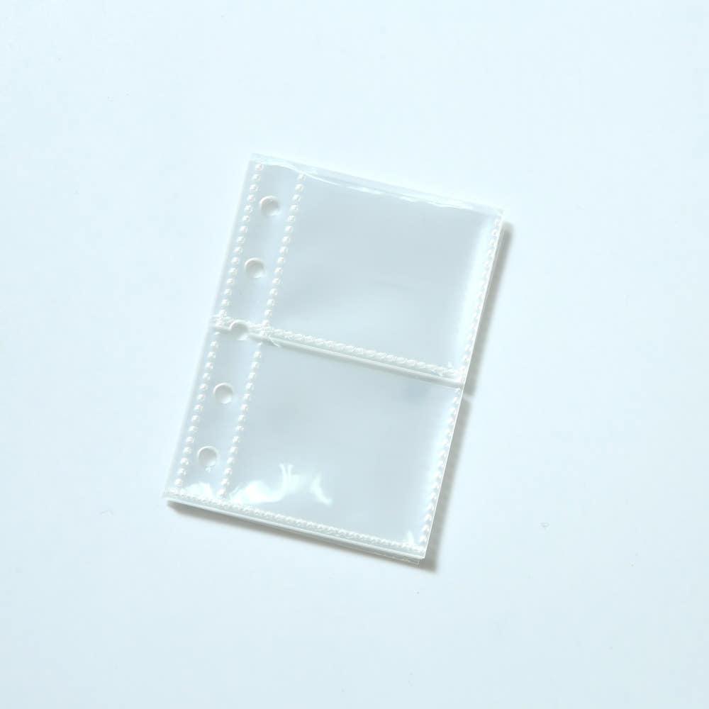 M5 5공 다이어리 비닐 속지 파일 내지 미니 2단 10장