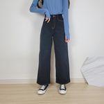 [3col/기모/하이웨스트] 일자핏 와이드 팬츠 청바지 _혀니미니