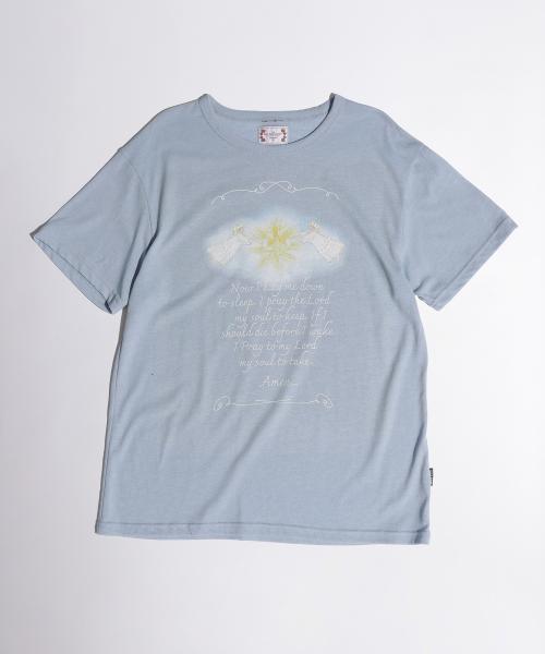 Bedtime Prayer Linen Like Tee Dreamy Blue