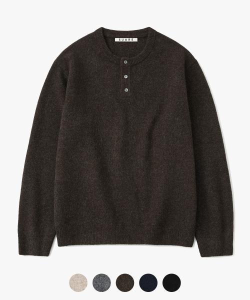 데일리 헨리넥 니트 - 5 COLOR