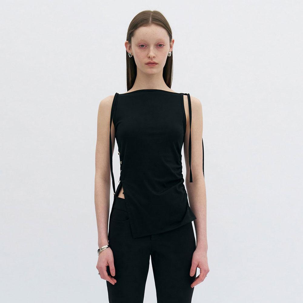 Olive Sleeveless Top (Black)