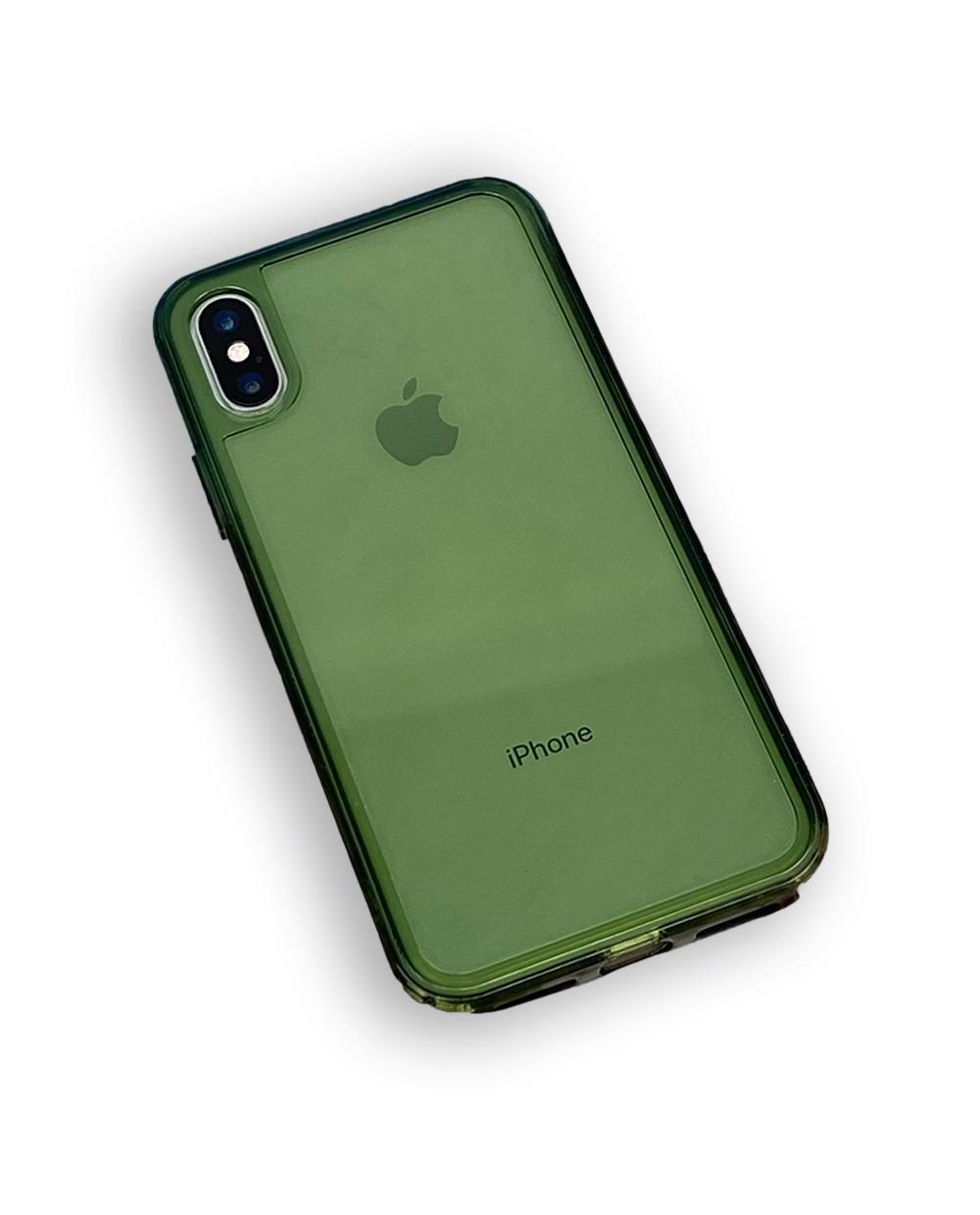 i phone jelly case _ green