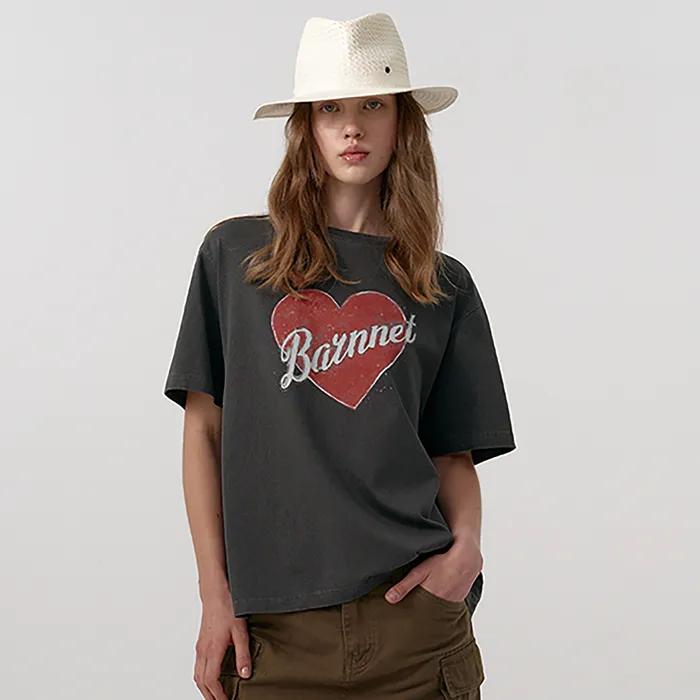 Heart Logo Pigment T-Shirt