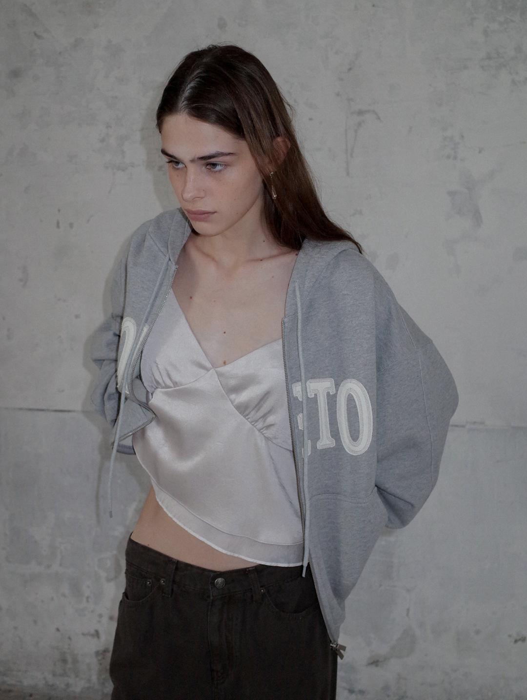 [5th] Washing day hoody zip-up - grey