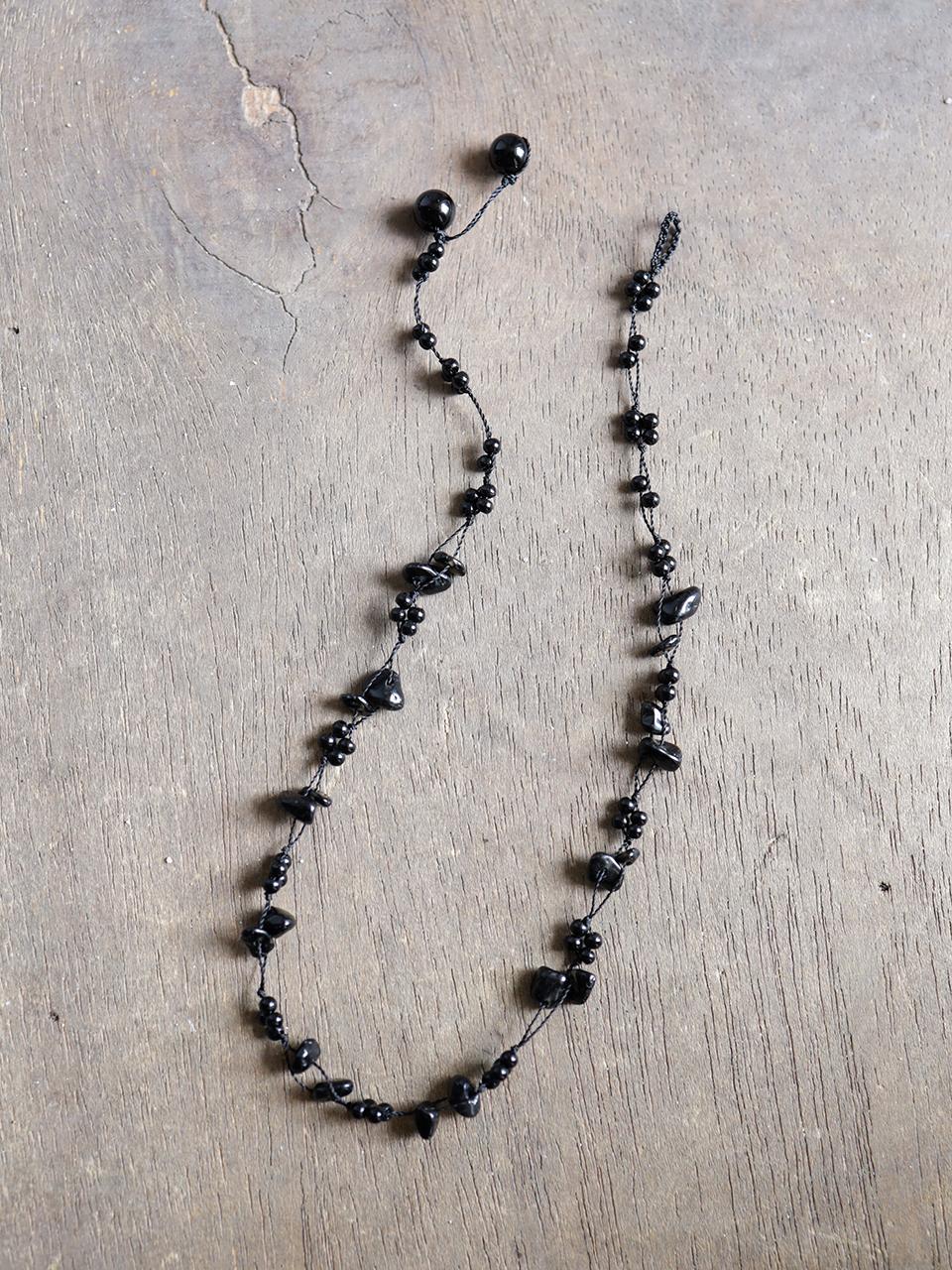 오닉스 레이스 목걸이 (검정)