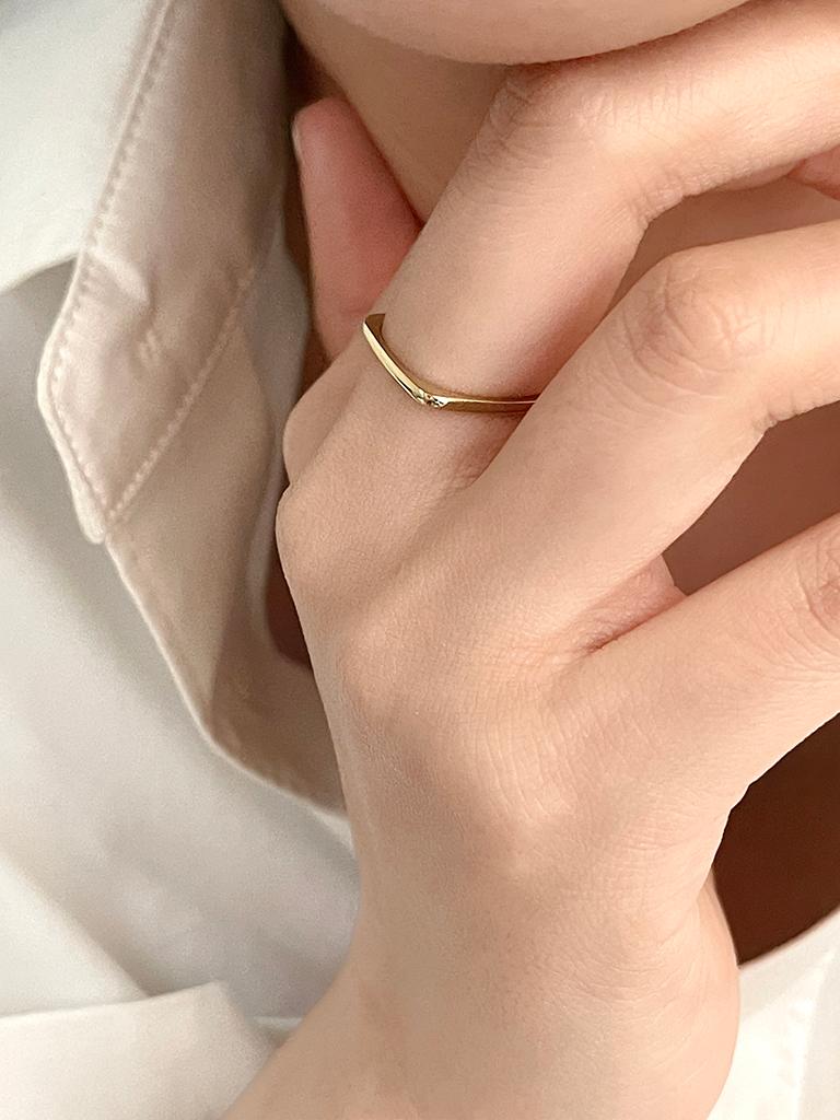 쿼드 플레인 반지