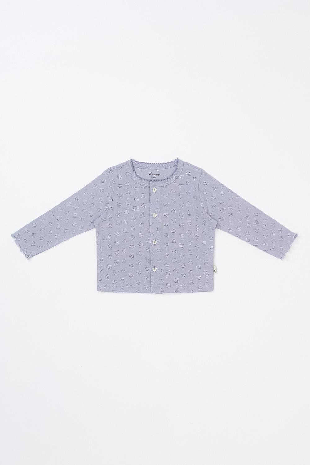 헤이즈 하트 가디건 - 소프트플럼