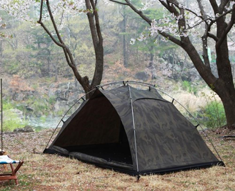 더캠퍼 마시모2P 카모플라쥬 2022년신형 2인용 캠핑 백패킹 감성캠핑 텐트