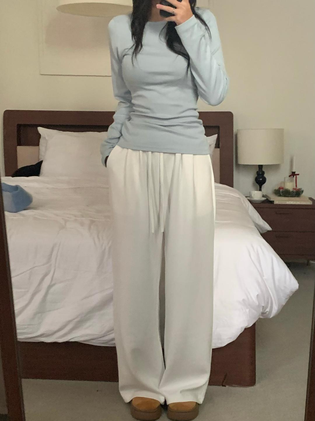 오브더로지 [무릎늘어남X/미친핏] 테토 와이드 트레이닝 팬츠 츄리닝 핀턱팬츠 꾸안꾸 (5col)
