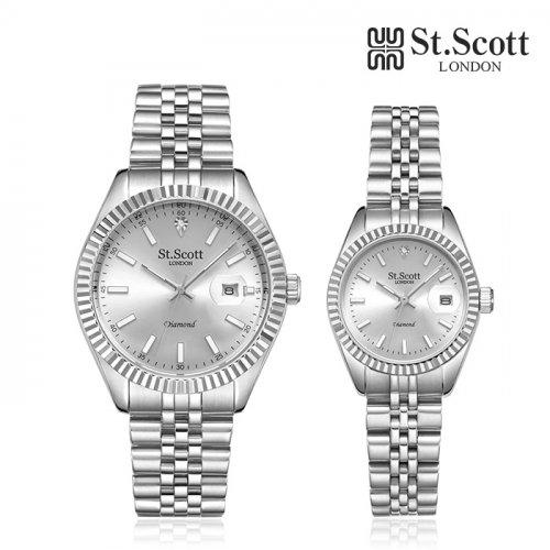 ST5505-SSS LEXIA 렉시아 다이아몬드 워치 남녀 커플 메탈 시계