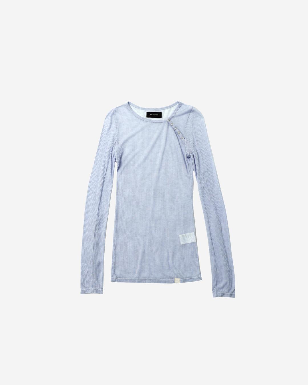 SHEER SNAP LONGSLEEVE (SKY BLUE)