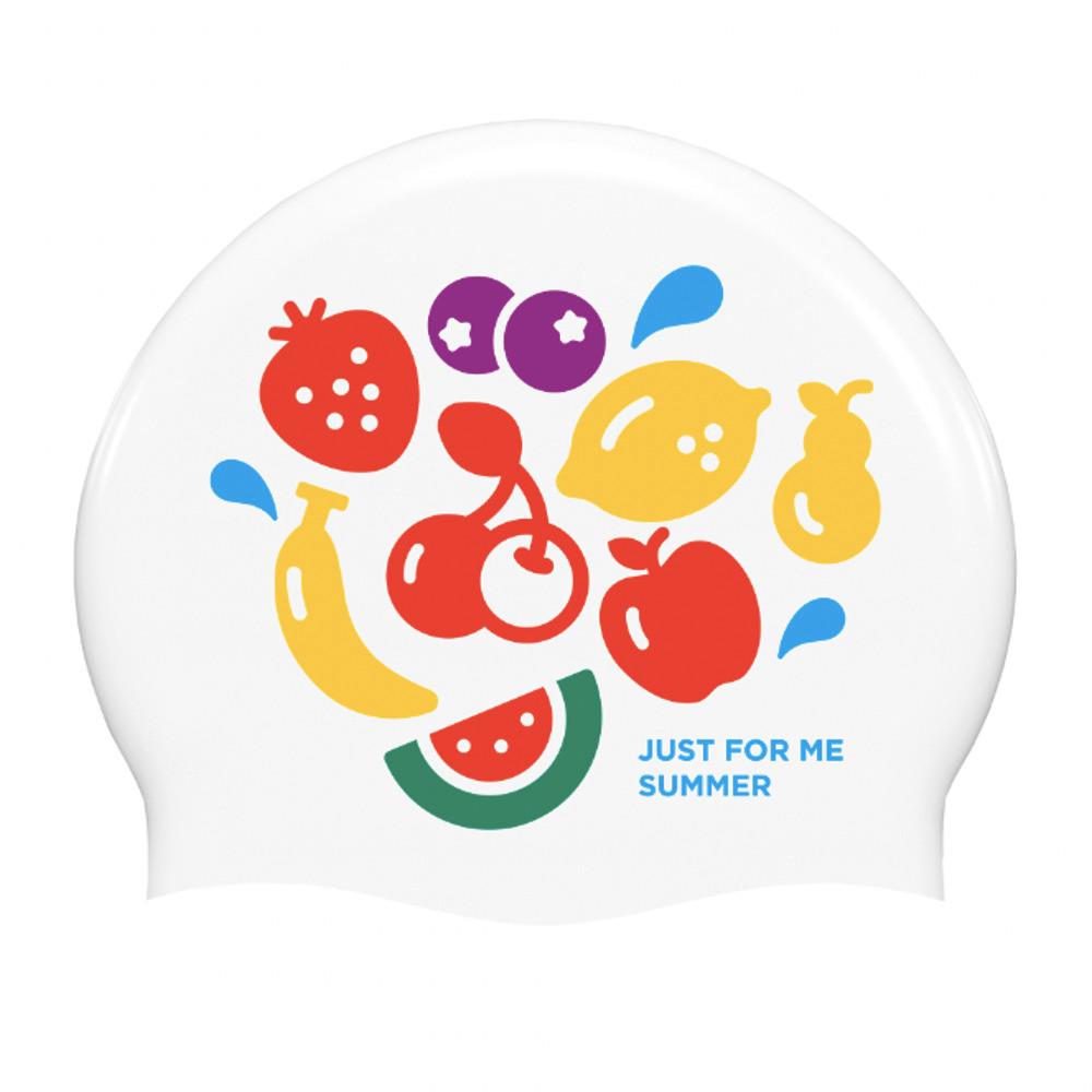 [24 JFM] Fruits Swim Cap_White