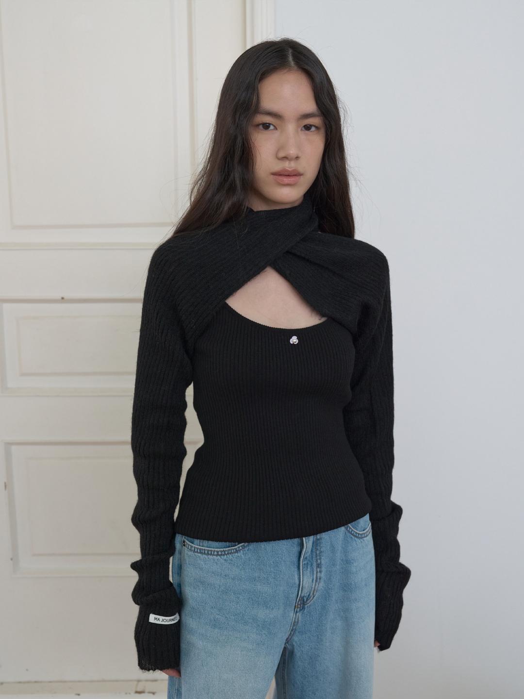 [9.26 순차출고] SWEAT MUFFLER_BLACK