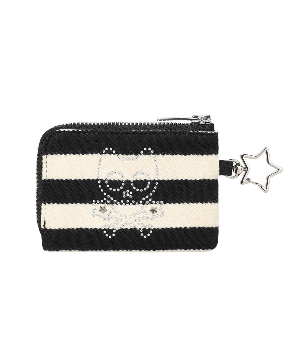 SKULL CAT WALLET[BLACK]