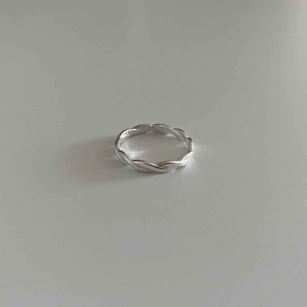 925실버 Flat Leaf 은반지