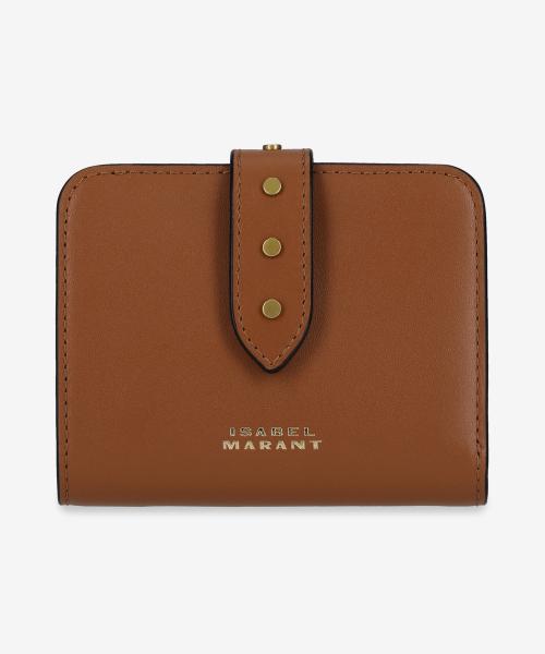 스터드 디테일 로고 지갑 - 꼬냑 / MP0090FAB4C17M50CO