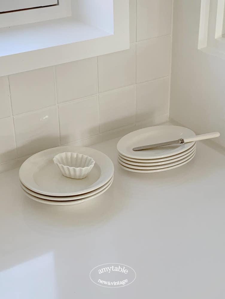 (에이미테이블) 앞접시용 미니 오발과 원형