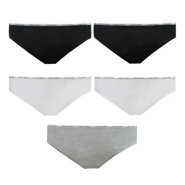 캘빈클라인 코튼 5팩 비키니 여성 속옷하의 화이트 블랙 그레이 QP1094M-900