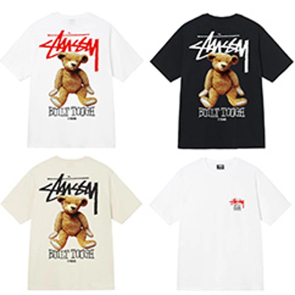 [스투시 빌트 터프 곰돌이 반팔 티셔츠] BUILT TOUGH TEE