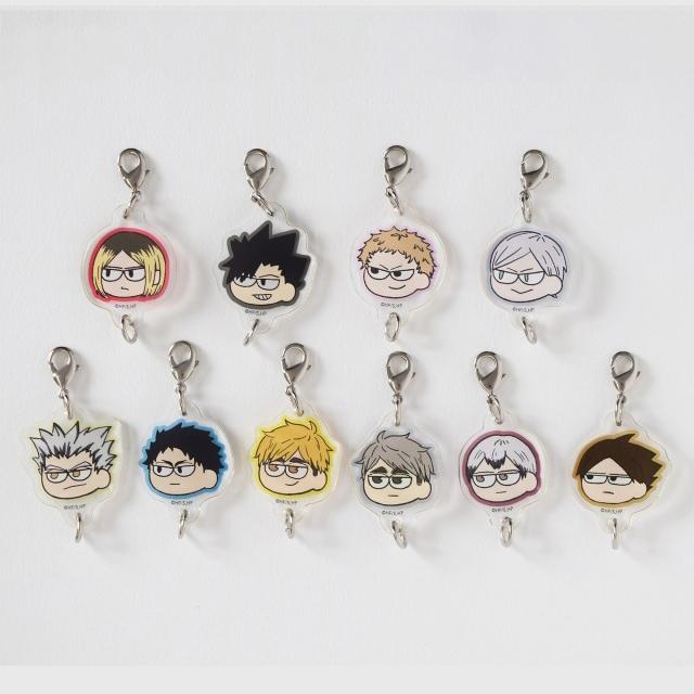 NTVS 하이큐 굿즈 지로리 트레이딩 연결 아크릴 챰 하루코 Ver 단품 (랜덤)