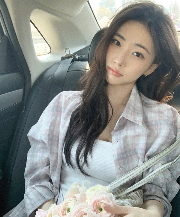[스프링🌸] 프렌치 여리핏 체크 셔츠 - 1color