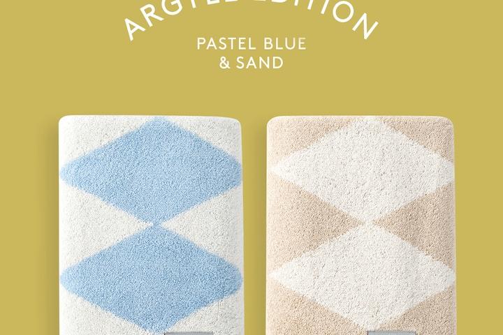 페이스 타월 아가일 2P SET (2 colors)