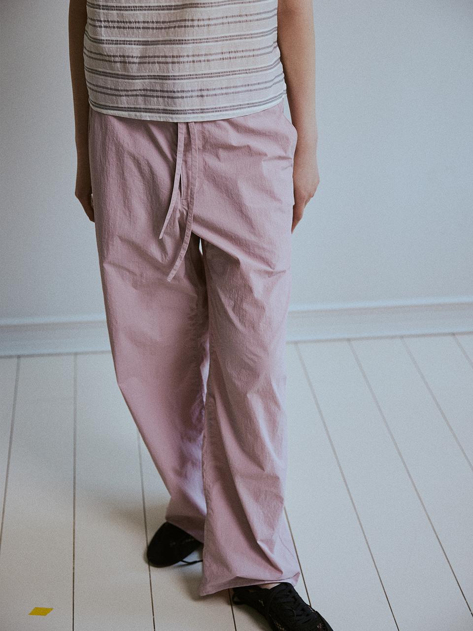 Drawstring pants(dusty pink)