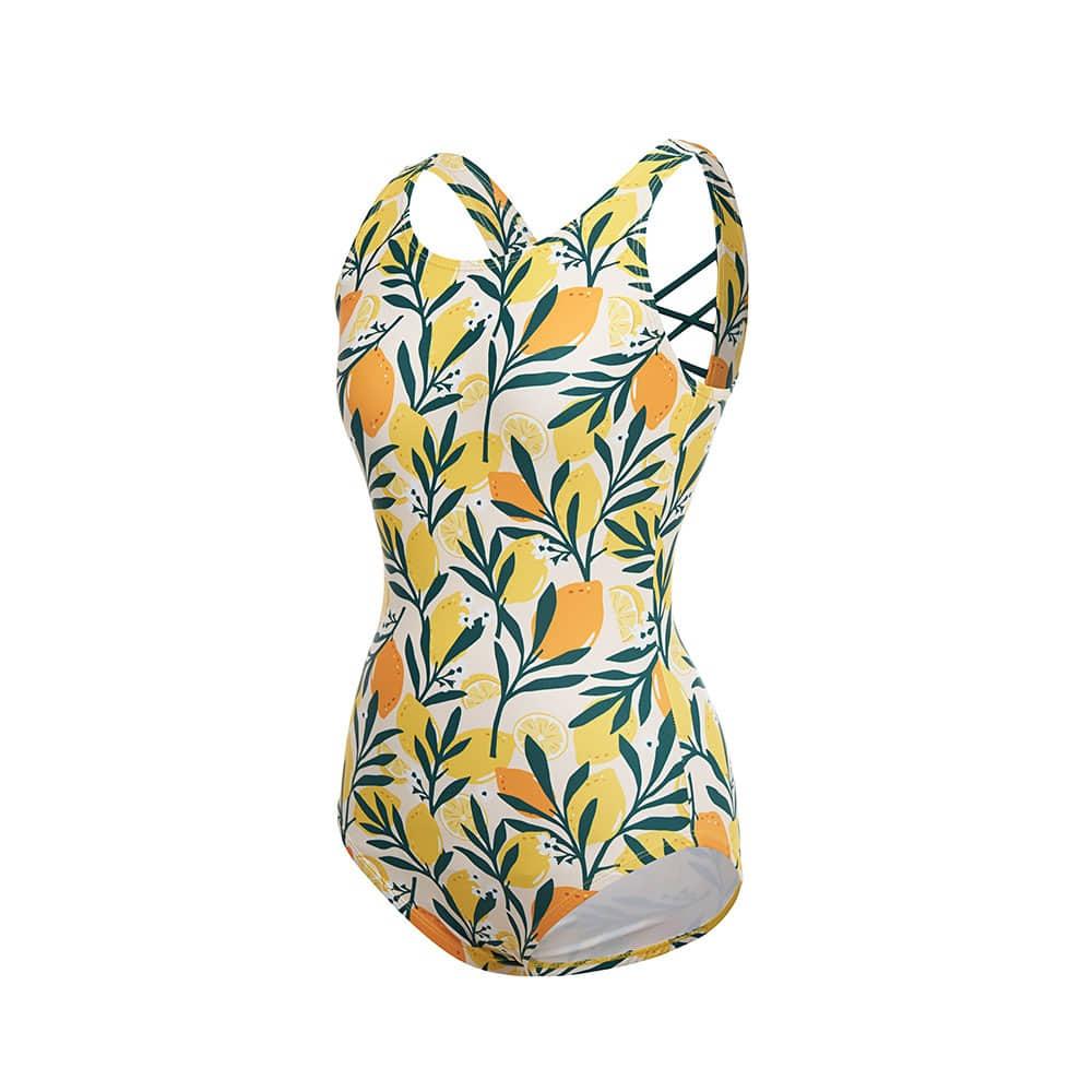 여성 레몬 U백 원피스수영복 옐로우 RN-LS2C231-YE