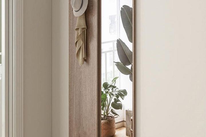 [해외] 모던 벽걸이 슬라이드 현관 벽거울 전신거울 행거