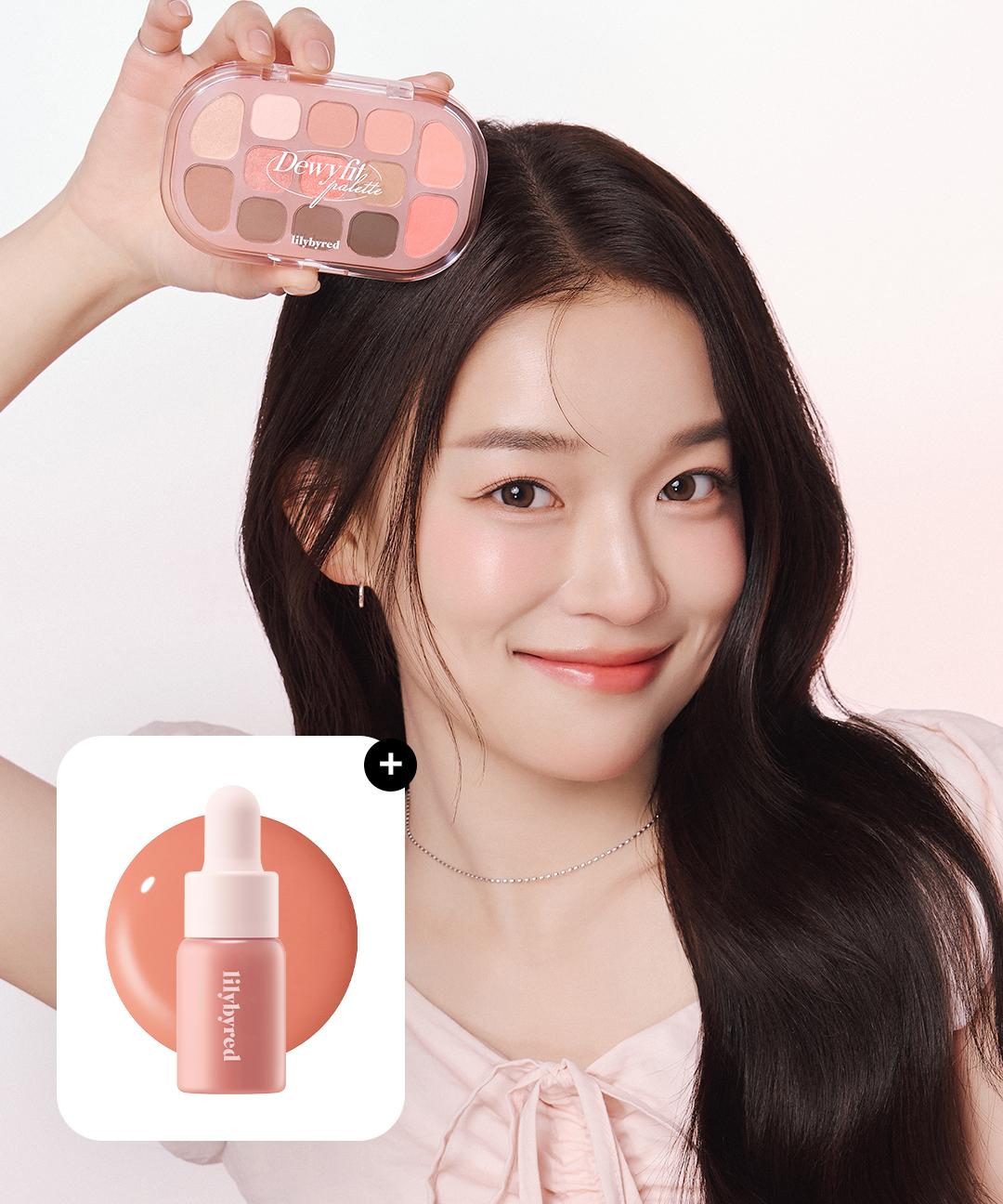 릴리바이레드 듀이 핏 팔레트 (+듀이 드롭 치크 증정)