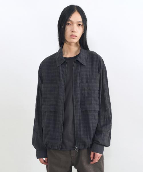 텍스처 믹스 다잉 자켓 CHARCOAL