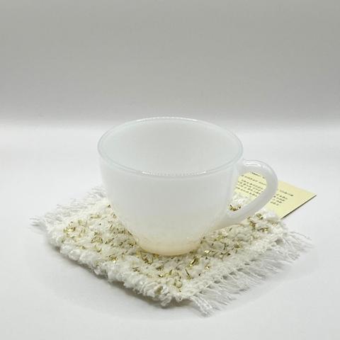 293 밀키 골드 위빙 티코스터 컵받침 홈카페 테이블 무드 포인트