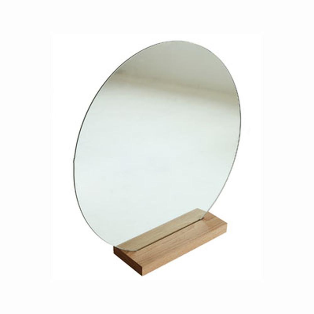 노프레임 원형 탁상 거울 화장대 라운드 거울