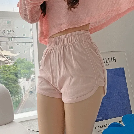 (밴딩) 미글 랍빠 언발 돌핀 숏 팬츠 (백오트,핑크,블랙)