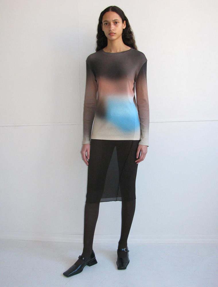 PALOMAWOOL 팔로마울 파우시토 프린트 롱슬리브 탑 Pausito print top no 1327